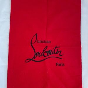Christian Louboutin Dust Bag 10” W x 14.25” H